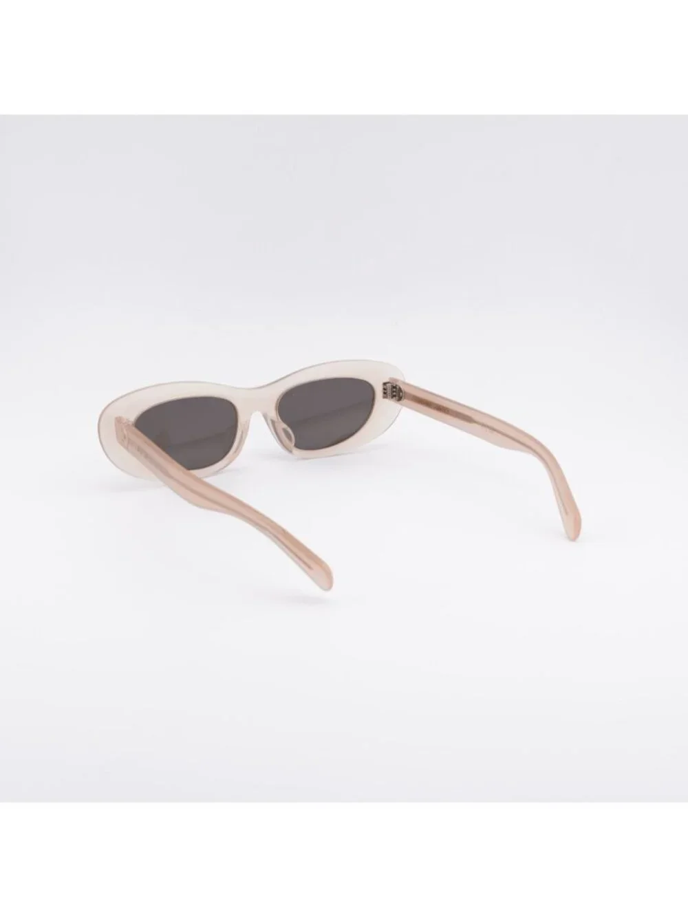 Celine CL40310U 74A Sunglasses Peach Oval Frame, Smoke Lenses
